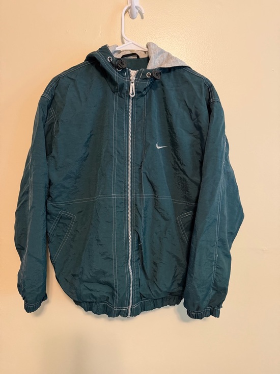 Nike Other - Nike Dark Teal Hooded Zip Windbreaker